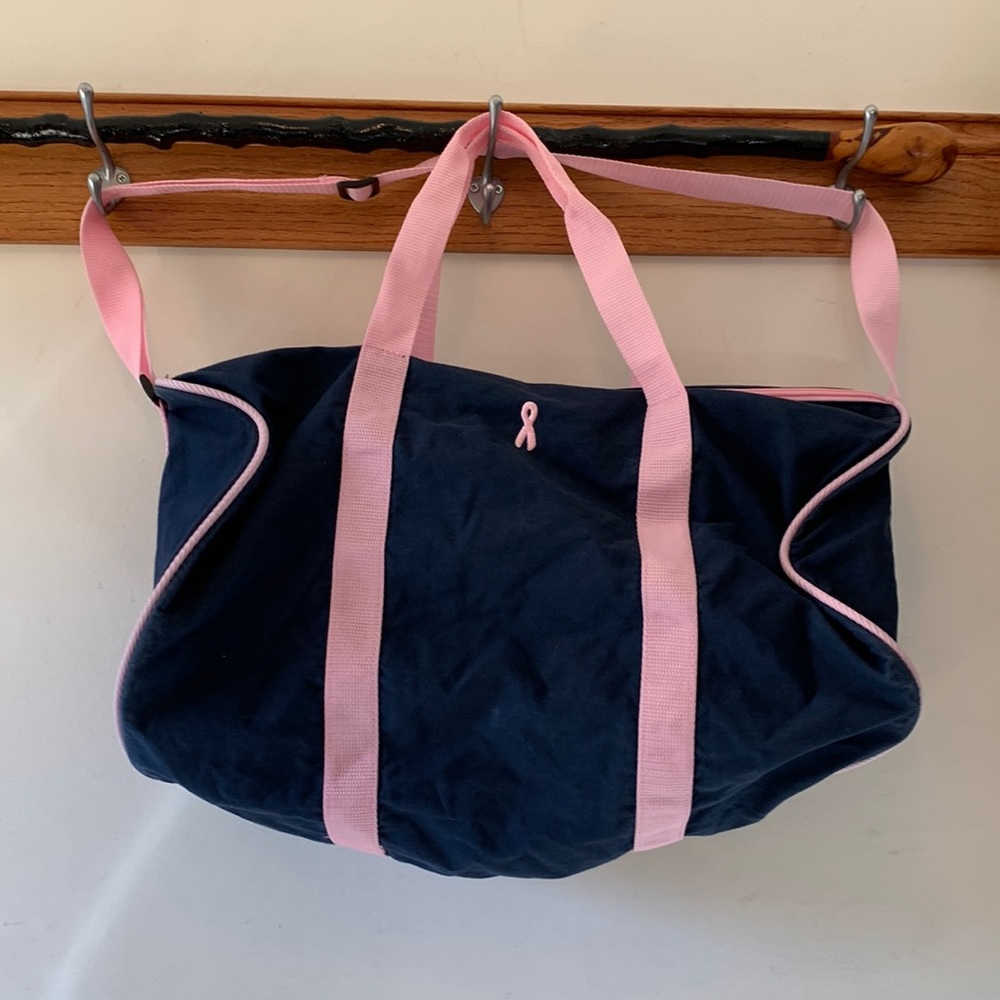 Share the Cure Woman’s Duffel Navy Blue and Pink